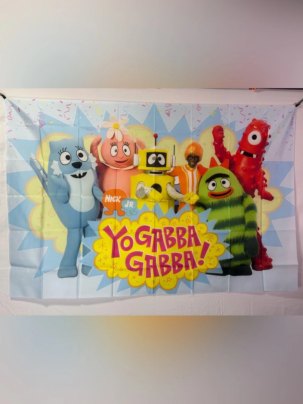 Yo Gabba Gabba! Birthday Theme Backdrop Banner 5x3Ft.